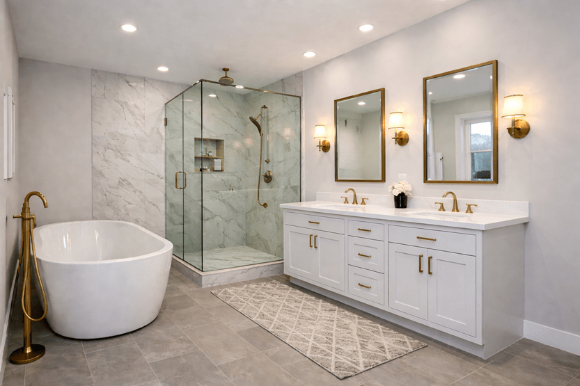 Finished bathroom photo